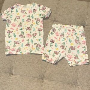 Mermaid Print Toddler Outfit